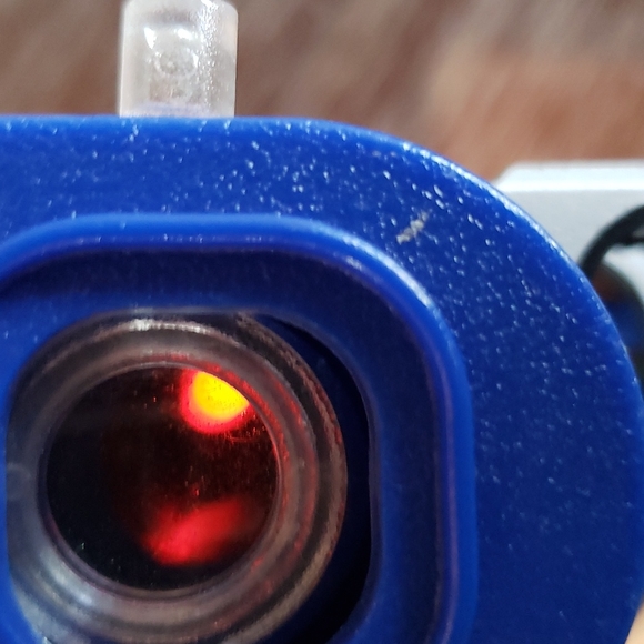 💖HP💖Nerf NITE FINDER Gun Blasters Blue Orange 2003 lot w red laser light sight - Picture 7 of 8